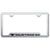 Ford, Mustang 5.0, Brushed Chrome, License Plate Frame, Stainless Steel