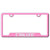 Chevy, Cruze, Pink, License Plate Frame, Stainless Steel