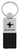 Ford, Mustang Tri-Bar, Black, Key Chain, Leather