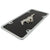 Ford Mustang Logo License Plate Kit (Chrome on Black)
